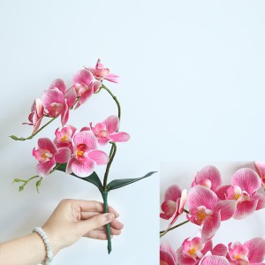 MW31582 Orquídea Phalaenopsis Artificial, flores artificiales de orquídeas mariposa de tacto Real para decoración del hogar