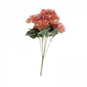MW52705 ยอดนิยมดอกไม้ประดิษฐ์ผ้า 7 กิ่งไฮเดรนเยีย Bundle สำหรับตกแต่งสวนงานแต่งงาน
