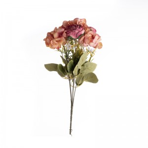 MW83514 Ανθοδέσμη τεχνητού λουλουδιού ΟρτανσίαRanunculusΦθηνό διακοσμητικό λουλούδι Νυφική ​​ανθοδέσμη