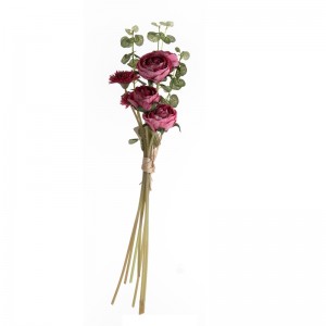 MW83511Buqetë me lule artificialeRanunculusBuqetë nusërie dekorative me cilësi të lartë