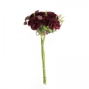 MW83517Sztuczny bukiet kwiatówGoździkWysokiej jakości prezent na walentynkiJedwabne kwiaty