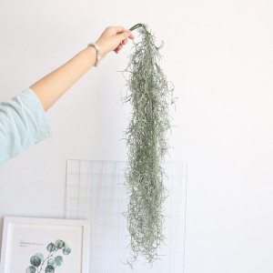 MW53464 Künstliche grüne Rattan-Hängepflanze aus Kunststoff, Gras, Heimdekoration für den Außenbereich