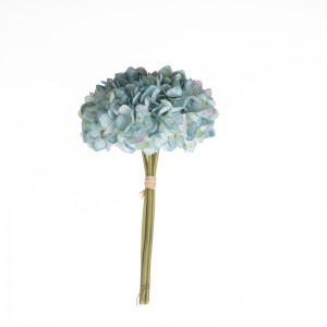MW52716 Artificial Fabric Four-Headed Hydrangea Bunch 19 Colors Available for Home Party Wedding Decoration