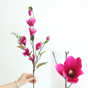 DY1-1868 Realistisk bulk kunstig Magnolia-blomster Flerfargevalg For hjemmekontorfest Hageinnredning