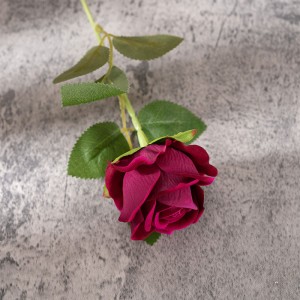 MW03339 ह्यान्डमेड कृत्रिम रेशम गुलाब स्प्रे फूल भित्ता घर सजावटको लागि