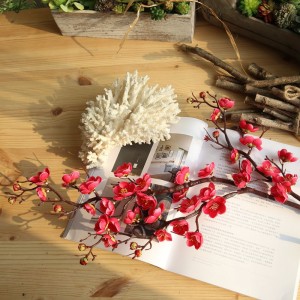 MW36888 ლამაზი გრძელი ღეროვანი ატმის ალუბლის ქლიავის ყვავილი ხელოვნური ყვავილი სახლის საქორწილო წვეულება დეკორატიული ყვავილები და გვირგვინები ბუნებრივი შეხება