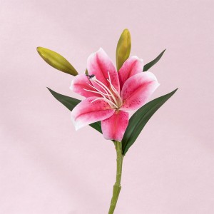 CL09006 Bunga Buatan Harimau Mini Lily Sentuhan Nyata untuk Pernikahan Rumah Pesta Taman Toko Dekorasi Kantor