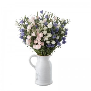 گل های مصنوعی تزیین خانه عروسی MW21801 اسپری گل رز PE Real Touch با 9 سر گل