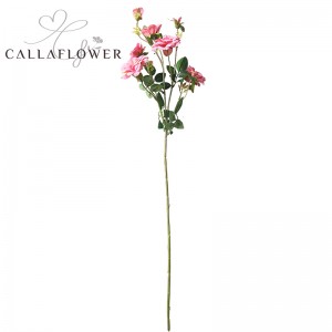 MW15188 Lacný umelý plastový kvet Single Rose Mix Farba Červených ruží Kvet