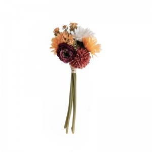 MW83501 Buchet de trandafiri cu păpădie de gerberă din țesătură artificială ieftină pentru decorarea nunții la petrecere