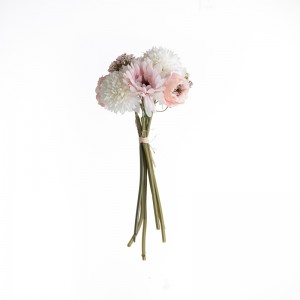 MW83501 Cheap Artificialis Fabric Gerbera Dandelion Rose Bouquet for Home Party Nuptialis Decoration