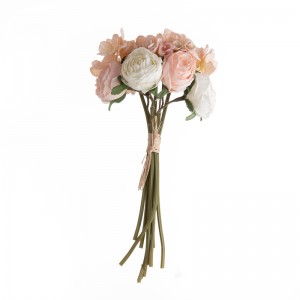 MW83516مصنوعی پھولوں کا گلدستہ ہائیڈرینج مقبول ویلنٹائن ڈے کا تحفہ آرائشی پھول