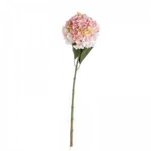 MW52714 Teixit artificial popular d'hortensia individual Longitud total 63,5 cm per a la decoració d'esdeveniments de festa de casament