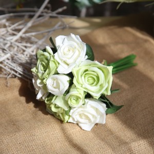 GF12504 umělá květina továrna růže kytice svatební dekorace květinová nevěsta vyrobená v Číně