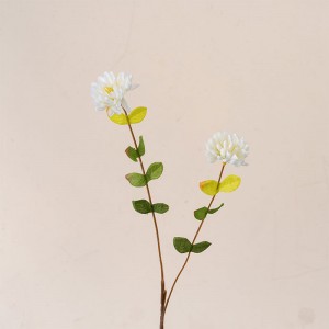 YC1109 Kunstig blomst Silke Chrysanthemum Daisy Wildflowers med stilker til hjemme hagebord midtdeler Dekor