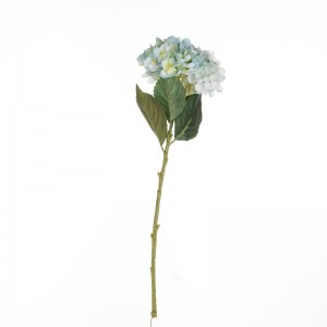 कार्यक्रमांच्या सजावटीसाठी MW52712 कृत्रिम फूल सिंगल फॅब्रिक हायड्रेंजिया एकूण लांबी 50 सें.मी.