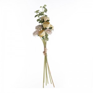 MW83511 Букет од вештачко цвеќе РанункулусВисококвалитетен декоративен невестински букет