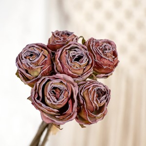 MW66786 үйлөнүү үлпөт декоративдик роза букет гүлдөр жасалма роза букет