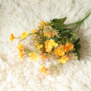 MW77701 פריחת משי פרח פריחת צרור קיר רקע מכירה חמה חתונה לחתונה קישוט שלב קישוט פרחים דקורטיביים וזרי פרחים BSCI