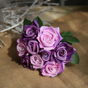 GF12504 искусственный цветок заводской букет роз свадебное украшение цветок невесты сделано в Китае