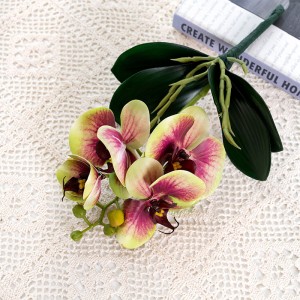 CL09005 Phalaenopsis ประดิษฐ์ใบ Faux Orchid Real Touch Latex ดอกไม้สำหรับตาราง Centerpiece Home Office งานแต่งงาน