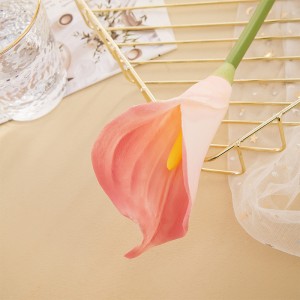 MW01505 Gros luxe moderne fleur artificielle PU Mini Calla Lily pour Arrangement Festival fête de mariage décoration de la maison