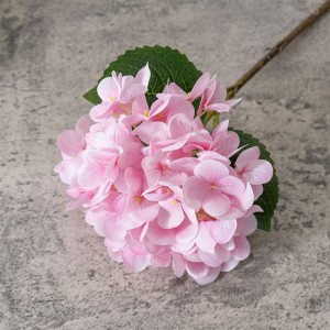MW82001 Hortensia flores artificiales de tacto Real con tallos para boda, hogar, fiesta, tienda, decoración para Baby Shower