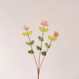 YC1108 Kunstige blomster Begonia Små vilde blomsterSilkeplast plantearrangement til bryllup DIY-fest Hjemmehavekontor