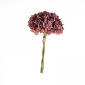 MW52716 Artificialis Fabricae Quattuor Hydrangea Bunch 19 Colores Available for Home Party Nuptialis Decoration