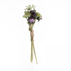 MW83511Bouquet di fiori artificialiRanuncoloFiore decorativo di alta qualitàBouquet da sposa