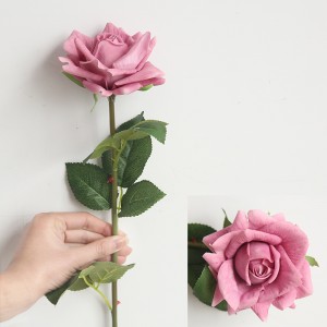MW59995 Kunstige blomster Ægte Touch Rose Stængel Til Bryllupsfest Hjem Dekoration