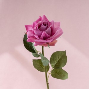 MW60003 Real Touch Silk Rose Enstammig konstgjord blomma för bröllopsbord hemmafest