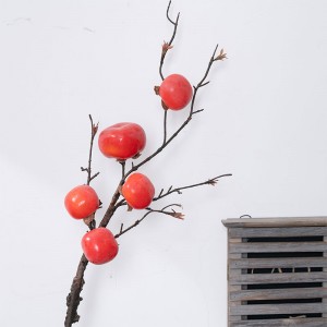 MW25582 Artificial Mini Fruit Natrual Touch Pomegranate For Christmas Decoration