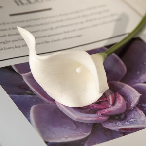 MW01501 Real Touch PU Calla Lelija stiebai Dirbtinių gėlių kompozicijos Vestuvinės puokštės