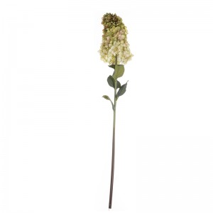 MW52706 Pëlhurë lulesh artificiale Hortenzi në formë kulle Gjatesia e vetme 88cm për dekorimin e dasmës