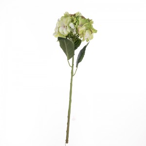 Hortensia artificiel en tissu unique, longueur totale 56.5cm, pour décoration de fête, offre spéciale, MW52711