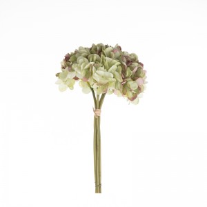MW52716 Vierköpfiger Hortensienstrauß aus künstlichem Stoff, 19 Farben erhältlich, für die Dekoration zu Hause, Party, Hochzeit