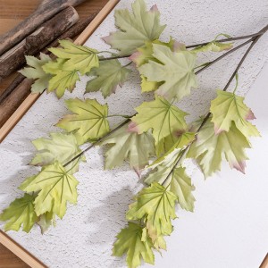 CL12001 Hot Sale Umělá tkanina Javorové větve a listy vyrobené z hedvábných rostlin Květiny pro domácí dekorace ve stylu stolu