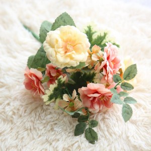 DY1-421 fiore di camelia artificiale per a decorazione di a fascia di vestiti di festa