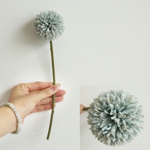 MW57891 Ihe ịchọ mma Dandelion Flower Ball Single Stem Artificial Chrysanthemum Ball Hydrangea Okooko osisi