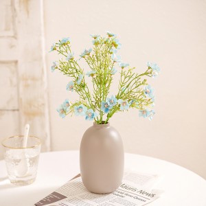 MW83114 Dekorime dasmash me lule artificiale të njohura Babysbreath Pako Orendi për tavolinën e shtëpisë