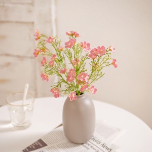 MW83114 Dekorime dasmash me lule artificiale të njohura Babysbreath Pako Orendi për tavolinën e shtëpisë