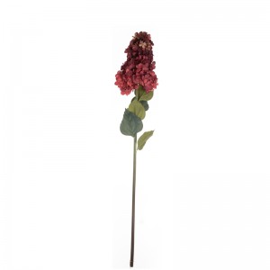 MW52706 Tkanina ze sztucznych kwiatów Hortensja w kształcie wieży o pojedynczej długości 88 cm do dekoracji ślubnych