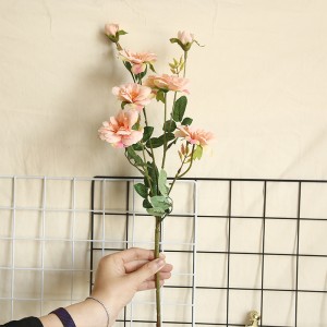 MW15188 Flor de plástico artificial barata única rosa mistura de cor flor de rosas vermelhas