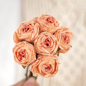 MW66786 Γαμήλια διακοσμητική ανθοδέσμη τριαντάφυλλο λουλούδια τεχνητό μπουκέτο τριαντάφυλλο