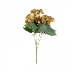 MW52705 ยอดนิยมดอกไม้ประดิษฐ์ผ้า 7 กิ่งไฮเดรนเยีย Bundle สำหรับตกแต่งสวนงานแต่งงาน