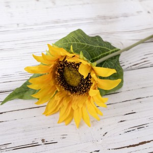 MW22100 Faux Sunflower dengan Batang Bunga Sutra Buatan untuk Baby Shower Rumah Pernikahan Rumah Kopi Centerpieces Dekorasi Meja