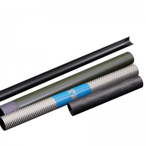 Produttori personalizzati in twill da 100 mm 3k tubo in fibra di carbonio preimpregnato all'ingrosso