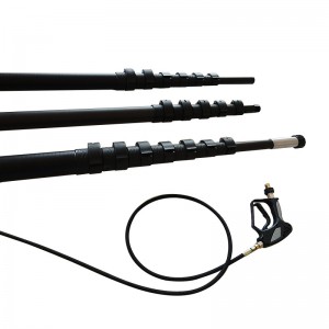 12m Heavy Duty Fibreglass Telescopic Pole for high pressure cleaning