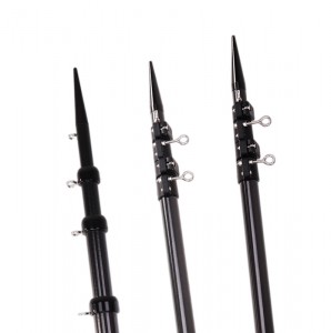 3K Twill Telescopic Boat Carbon Fiber Outrigger Pole For Fishing